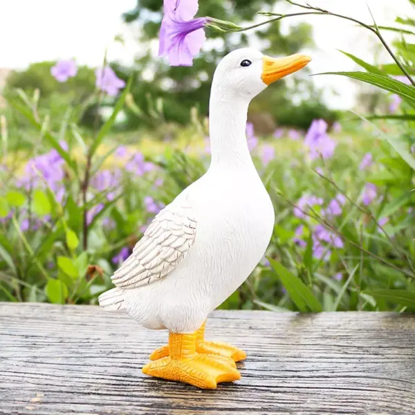 Charming Duck Figurine Sculptures for Home and Garden Decor