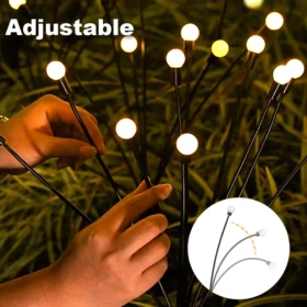 Solar-Powered Firefly Garden Lights