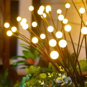 Solar-Powered Firefly Garden Lights
