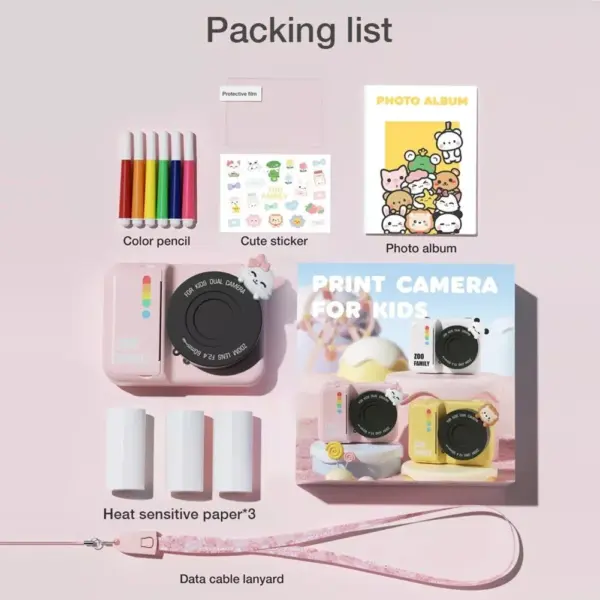 Kids Instant Print Camera | 3.0 Inch HD Screen | 48MP