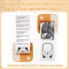Bluetooth Pocket Thermal Printer - Wireless, Inkless & Portable for On-the-Go Printing