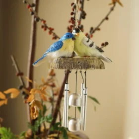 98535-84c47f.webp Charming Resin Birds Wind Chime for Indoor and Outdoor Décor