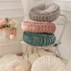 Round Velvet Pumpkin Pillow - Soft Dandelion Cushion for Sofa & Tatami
