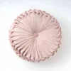 Round Velvet Pumpkin Pillow - Soft Dandelion Cushion for Sofa & Tatami