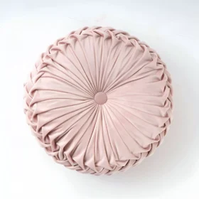 Round Velvet Pumpkin Pillow - Soft Dandelion Cushion for Sofa & Tatami