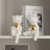 Light Luxury Ceramic Bear Ornament