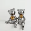 Light Luxury Ceramic Bear Ornament