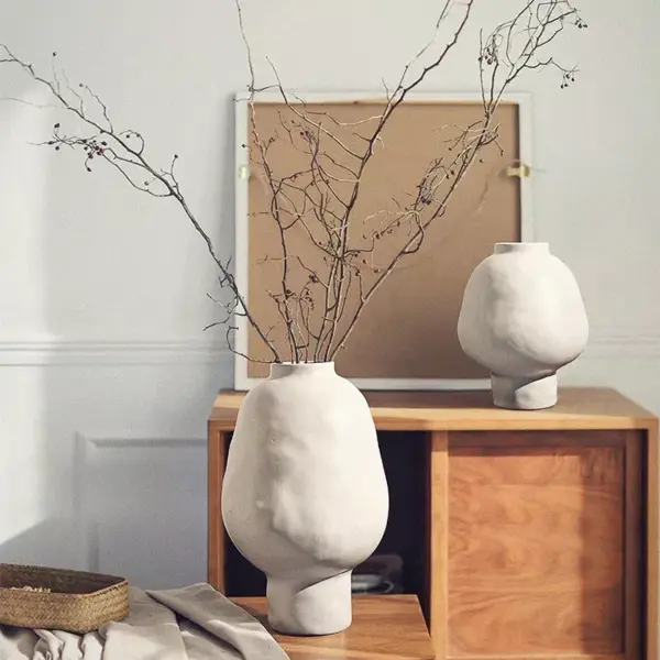 Modern Ceramic Hammer Pattern Vase