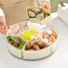 Round Divided Snack Tray