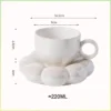 98747-5086cf.webp Flower-Shaped Ceramic Cappuccino Coffee Cup and Saucer Set
