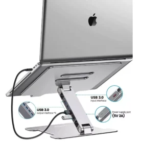 Multi-Functional Adjustable Aluminum Laptop Stand