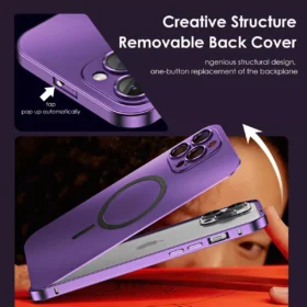 Ultra-Protective Magnetic Metal Frame Case for iPhone