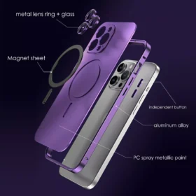 Ultra-Protective Magnetic Metal Frame Case for iPhone