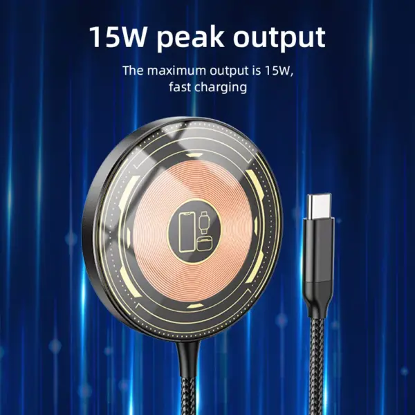 3-in-1 Magnetic Wireless Charger for Apple iPhone, AirPods, and Watch
