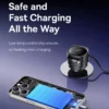 90W Dual USB Car Charger with Retractable Cable for iPhone and Tablets