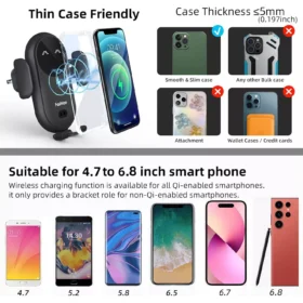 Wireless Car Charger & Auto Mount