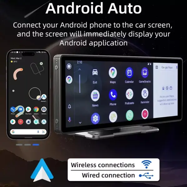 Wireless CarPlay & Android Auto Screen