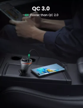 99481-821047.webp 84W USB Car Charger with Quick Charge QC PD 4.0 & 3.0 for Fast Charging