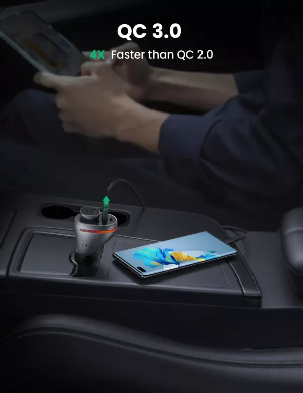 84W USB Car Charger with Quick Charge QC PD 4.0 & 3.0 for Fast Charging