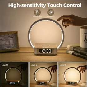 3-in-1 Wireless Rechargeable Touch Bedside Lamp