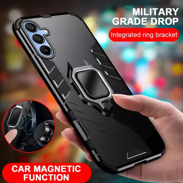 Military Grade Shockproof Armor Case with Magnetic Holder for Samsung Galaxy