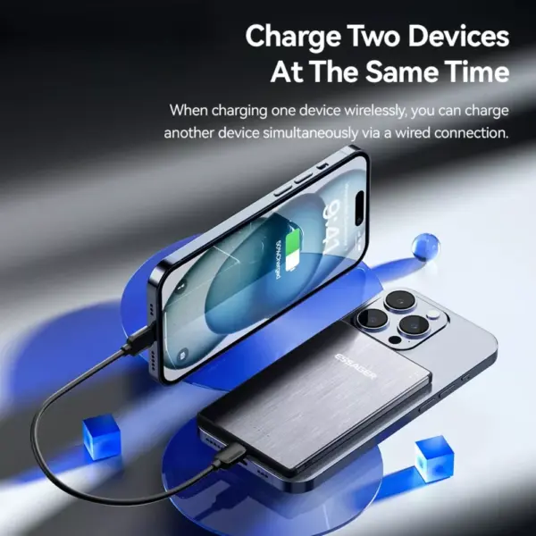 PD 20W Magnetic Wireless Charging Bank 5000mAh for Apple Devices