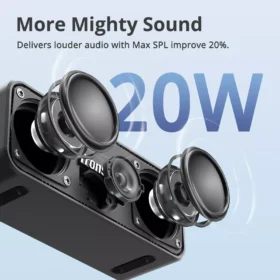 Portable Bluetooth Speaker with 24H Playtime, IPX7 Waterproof, and NFC