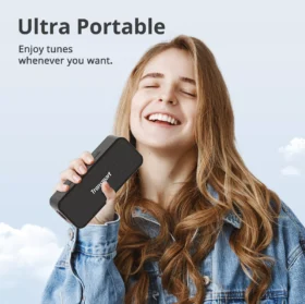 Portable Bluetooth Speaker with 24H Playtime, IPX7 Waterproof, and NFC