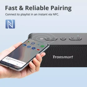 Portable Bluetooth Speaker with 24H Playtime, IPX7 Waterproof, and NFC