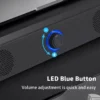 Compact Wired Bluetooth Stereo Speaker with High Volume for Multimedia Devices