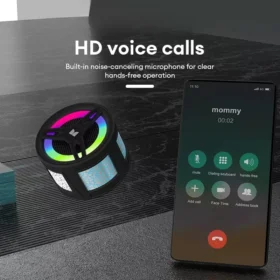 Portable Bluetooth Speaker with Colorful Lights