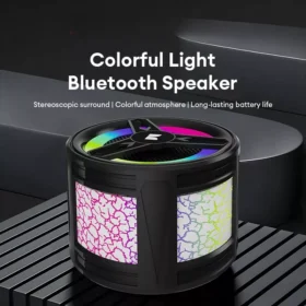 Portable Bluetooth Speaker with Colorful Lights