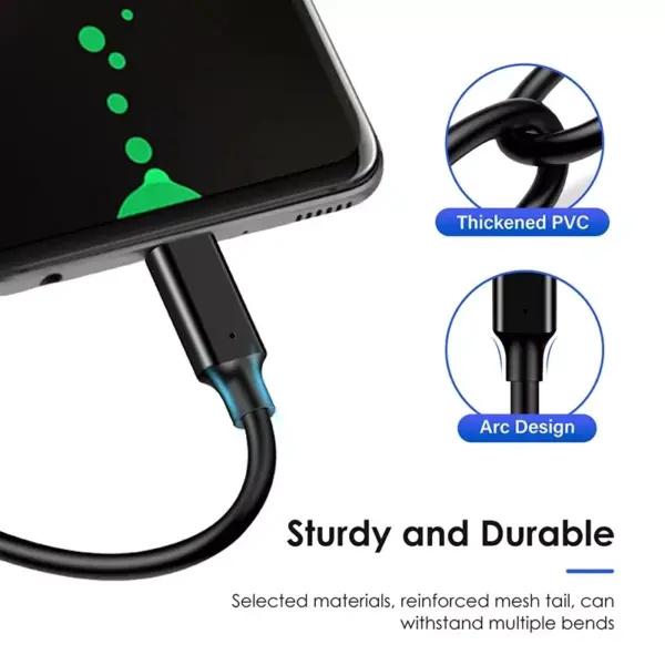 USB 3.2 Gen2 Type C Cable 10Gbps Fast Data Transfer & Charging for Samsung