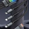 3-in-1 100W Fast Charging Cable for Samsung