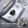 65W GaN Charger with Retractable USB-C Cable for iPhone, iPad, and Laptops