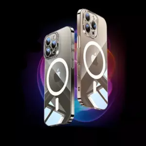 Transparent Magnetic Case for iPhone 16 Pro Max