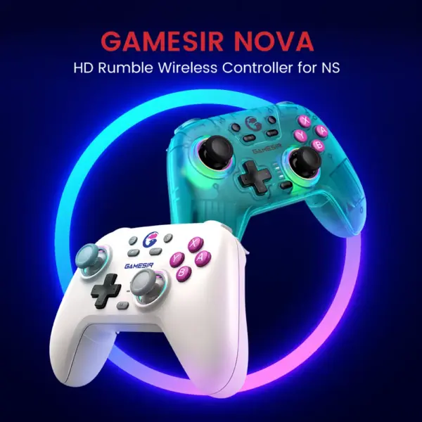 Wireless Switch Controller with Hall Effect Sticks for PC, iOS, Android & More