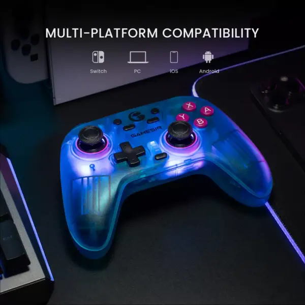 Wireless Switch Controller with Hall Effect Sticks for PC, iOS, Android & More