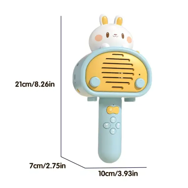 99947-be3bbc.webp Cartoon Rabbit Handheld Wireless Karaoke Microphone for Kids