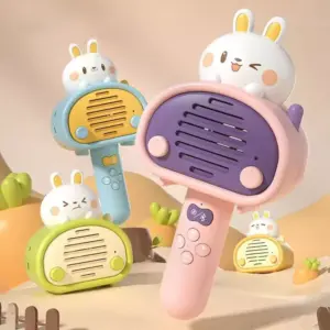 99947-d3b84b.webp Cartoon Rabbit Handheld Wireless Karaoke Microphone for Kids