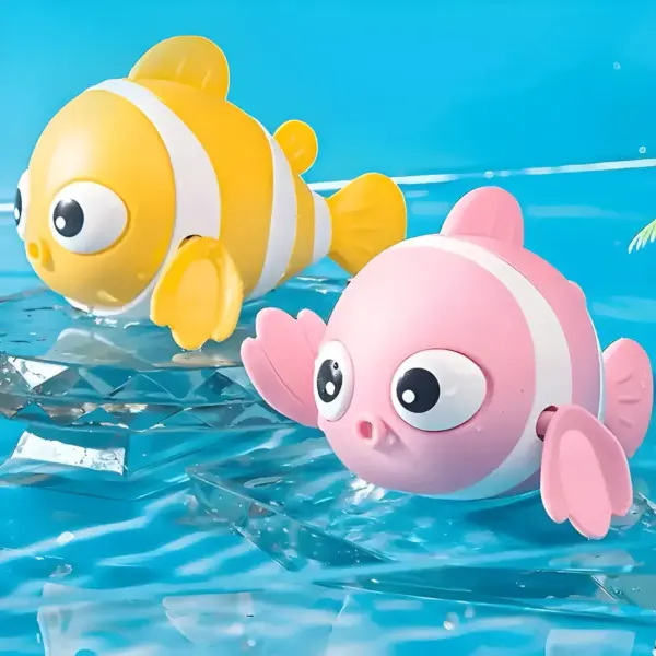 Popular Baby Bath Toy Clown Fish with Chain