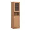 106408-1ade94.webp Slim Tall Storage Cabinet with Open Shelf & Enclosed Space for Kitchen and Living Room