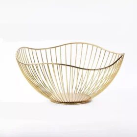 106445-bb6989.webp Metal Wire Fruit & Snack Storage Basket - Modern Nordic Design, Multi-Functional Kitchen Organizer