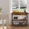 Versatile 3-Tier Rolling Kitchen Cart with Storage