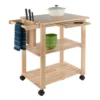 106455-0a3c56.webp 2023 Winsome Wood Mario Utility Kitchen Cart