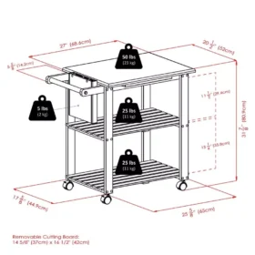 106455-b91a52.webp 2023 Winsome Wood Mario Utility Kitchen Cart
