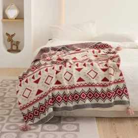 107053-416a99.webp Bohemian Geometric Knitted Blanket