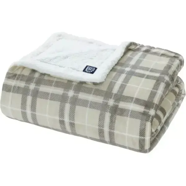 107058-7ca37b.webp Luxury Plaid King Blanket with Sherpa Reverse