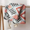 Bohemian Nordic Knitted Blanket