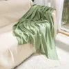107122-fd609b.webp Boho-Chic Striped Knitted Blanket with Tassels for Sofa and Bed Decor
